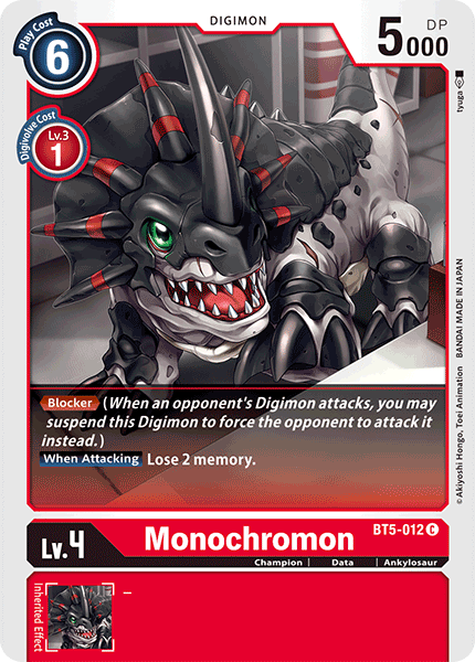 BT5-012 Monochromon Single