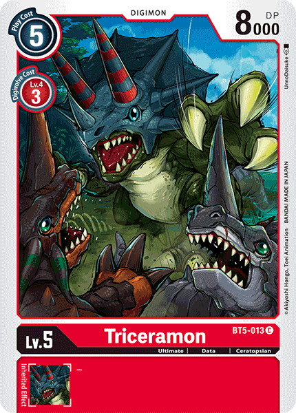 BT5-013 Triceramon Single