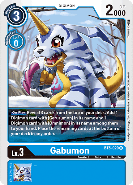 BT5-020 Gabumon Single