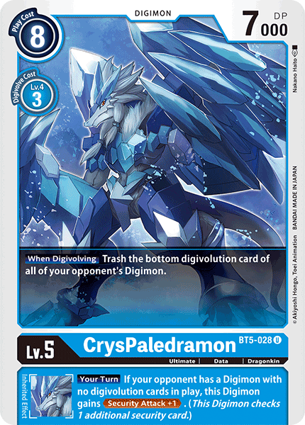 BT5-028 CrysPaledramon Single