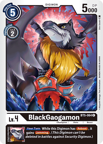 BT5-064 BlackGaogamon Single