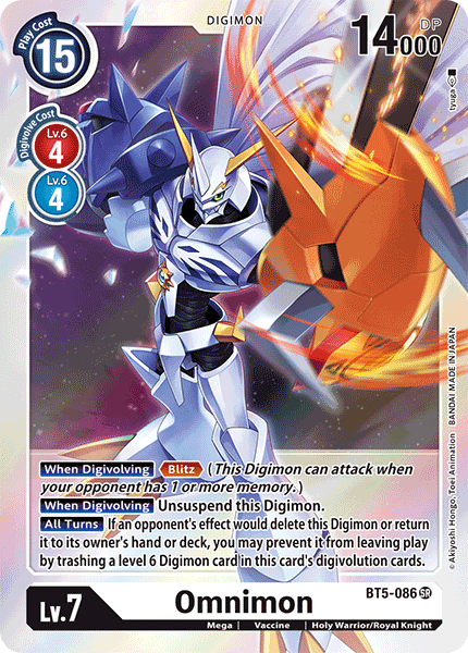 BT5-086 Omnimon RB Foil Single