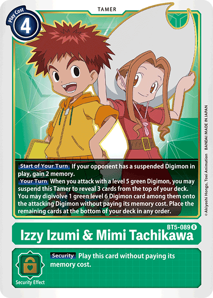 BT5-089 Izzy Izumi & Mimi Tachikawa Single