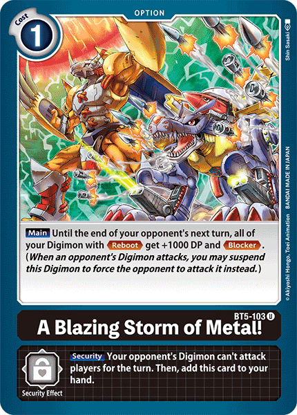 BT5-103 A Blazing Storm of Metal! Single