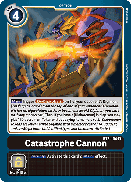 BT5-104 Catastrophe Cannon Single