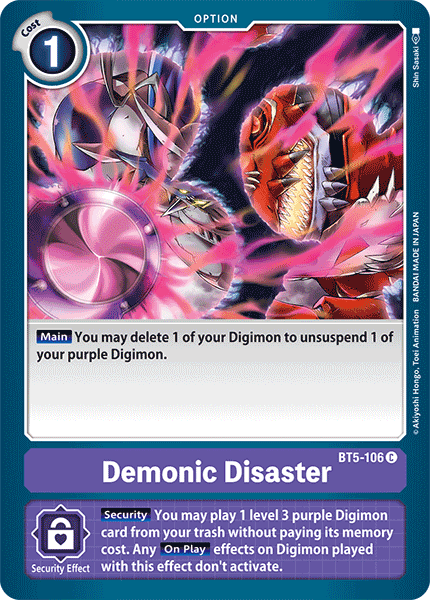 BT5-106 Demonic Disaster Single