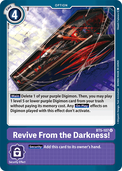 BT5-107 Revive From the Darkness! Single