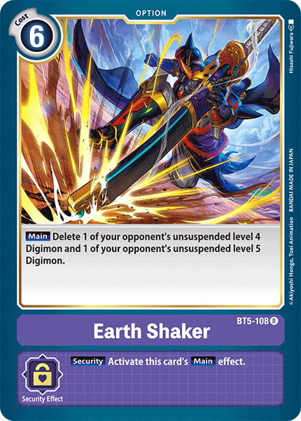 BT5-108 Earth Shaker Single