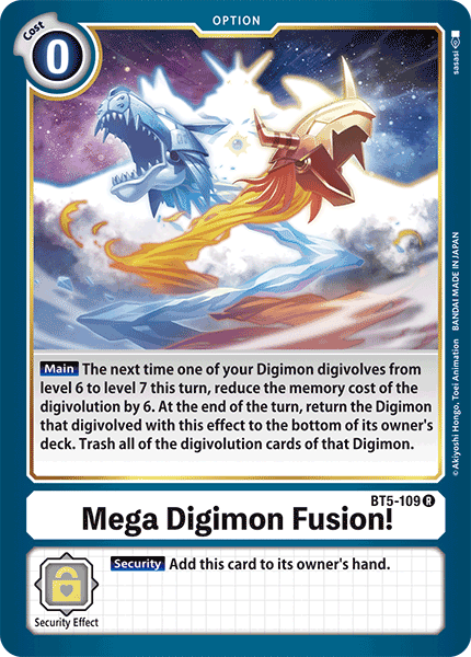 BT5-109 Mega Digimon Fusion! Single