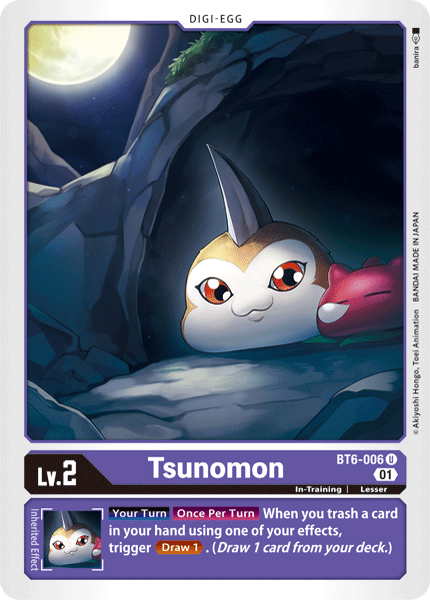 BT6-006 Tsunomon Single