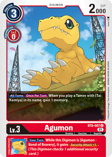 BT6-007 Agumon Single