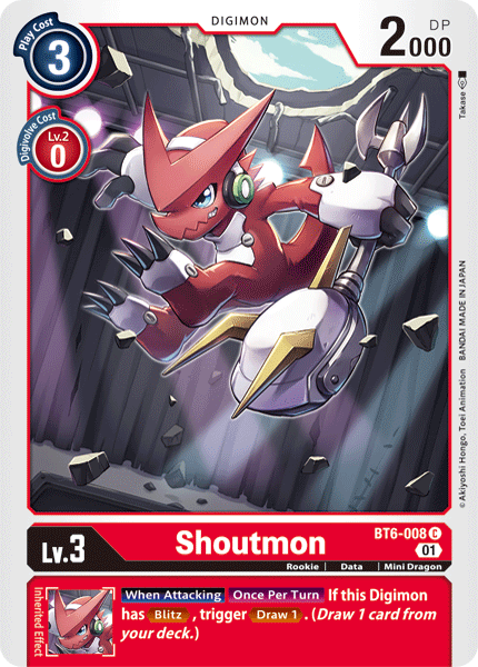 BT6-008 Shoutmon Single