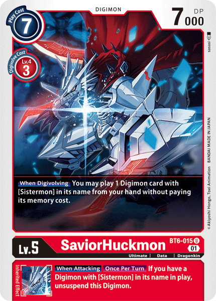 BT6-015 SaviorHuckmon Single