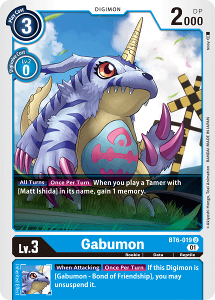 BT6-019 Gabumon Single