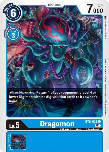 BT6-026 Dragomon Single