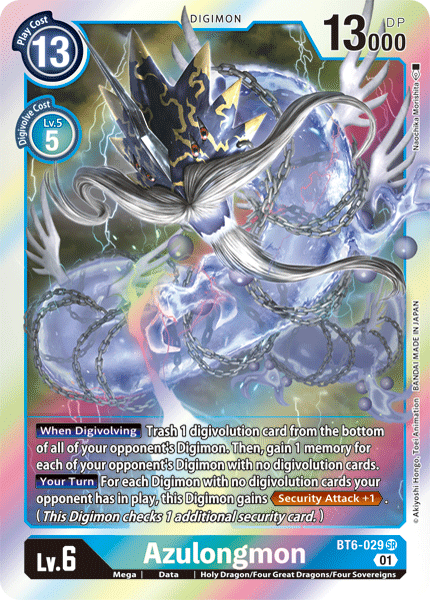 BT6-029 Azulongmon Single