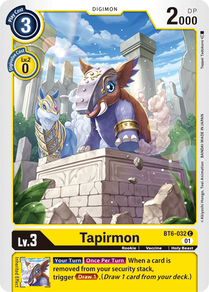 BT6-032 Tapirmon Single