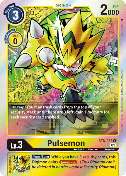 BT6-033 Pulsemon Single