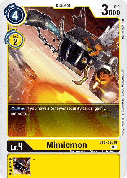 BT6-036 Mimicmon Single