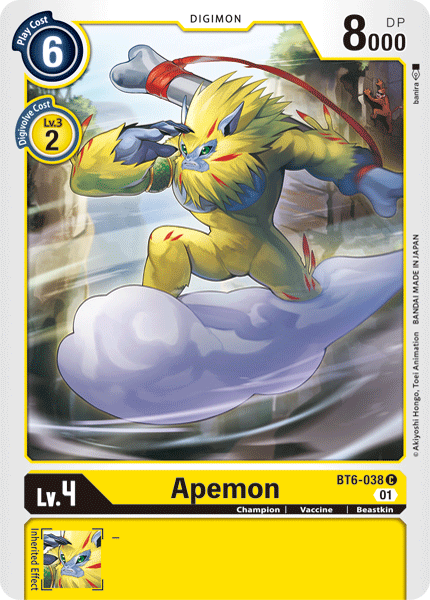 BT6-038 Apemon Single