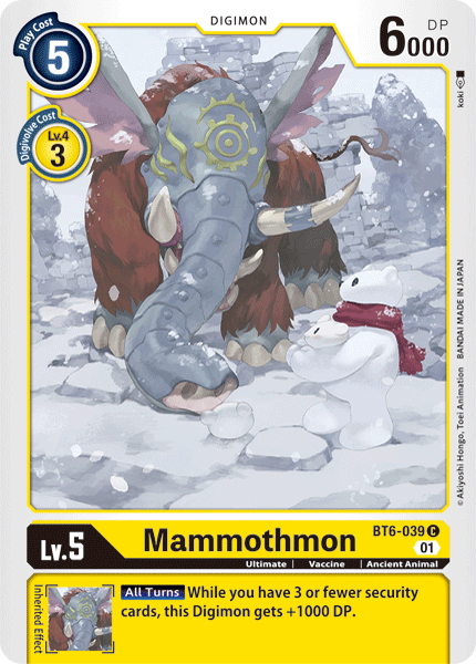 BT6-039 Mammothmon Single