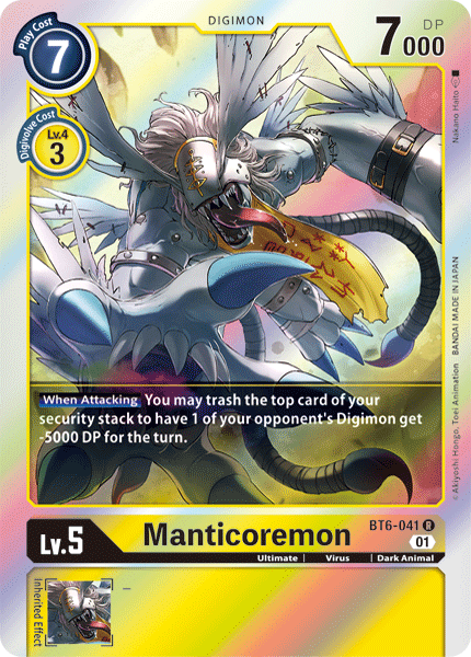 BT6-041 Manticoremon Single