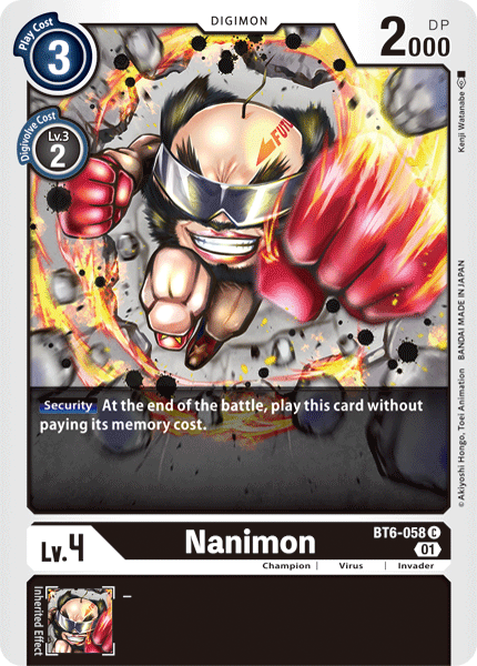 BT6-058 Nanimon Single