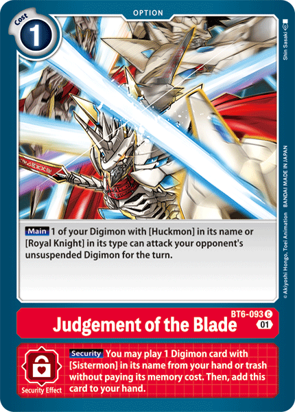 BT6-093 Judgement of the Blade Single