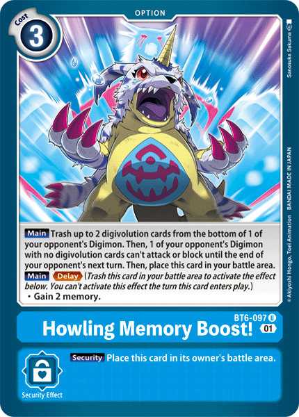 BT6-097 Howling Memory Boost! Single