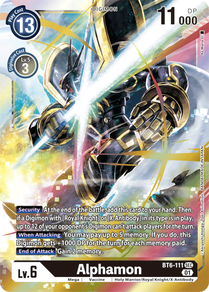 BT6-111 Alphamon Single