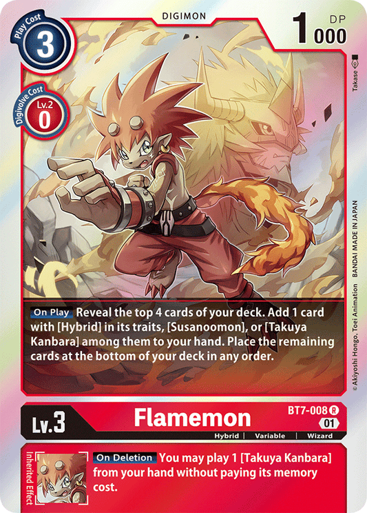 BT7-008 Flamemon Single