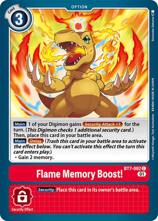 BT7-092 Flame Memory Boost! Single