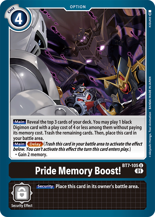 BT7-105 Pride Memory Boost! Single