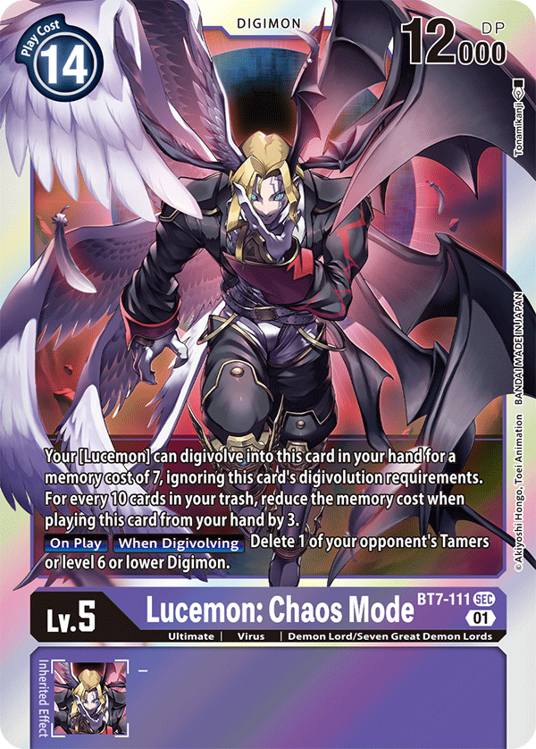 BT7-111 Lucemon: Chaos Mode Single