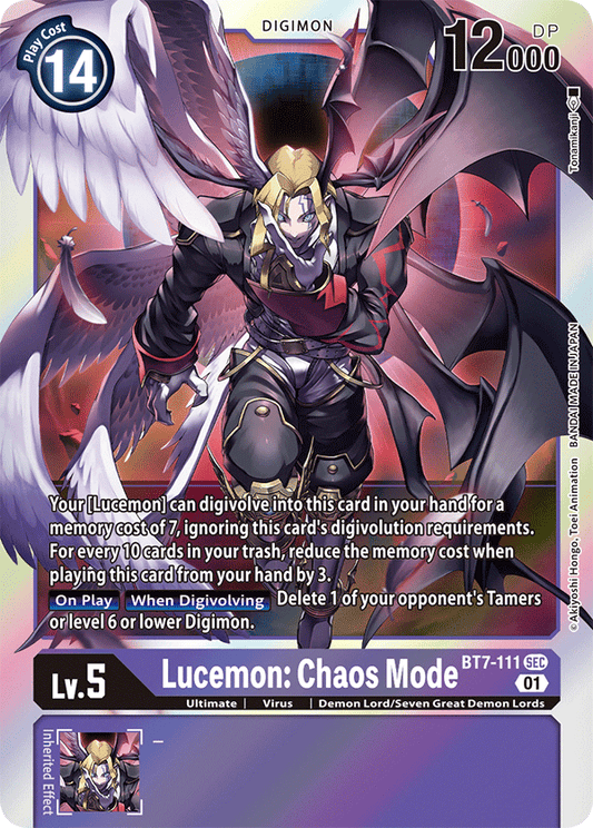 BT7-111 Lucemon: Chaos Mode Single