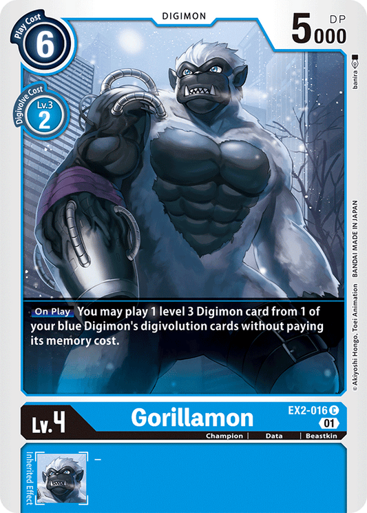 EX2-016 Gorillamon Single