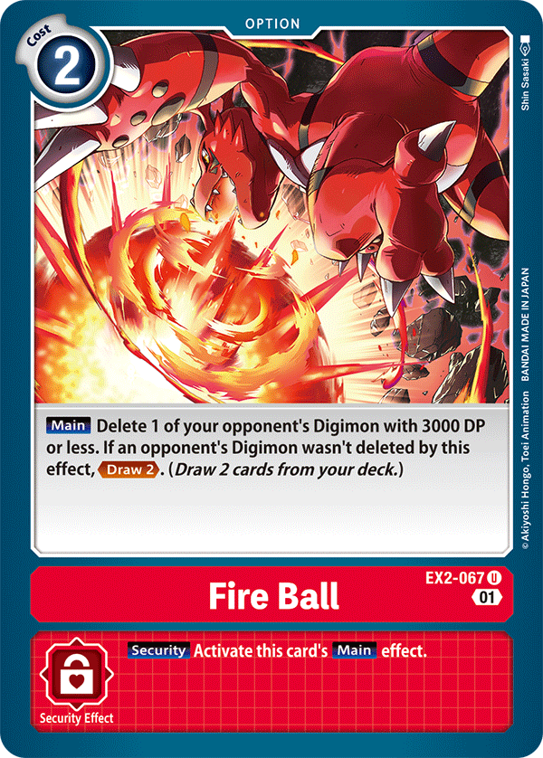 EX2-067 Fire Ball Single