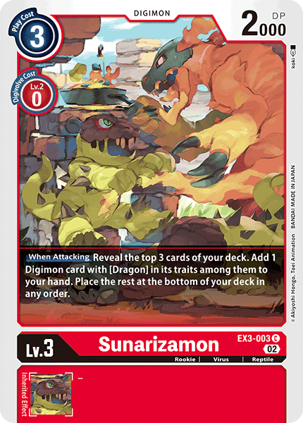 EX3-003 Sunarizamon Single