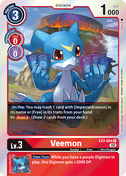 EX3-004 Veemon Single