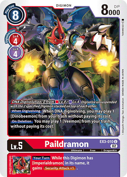 EX3-010 Paildramon Single