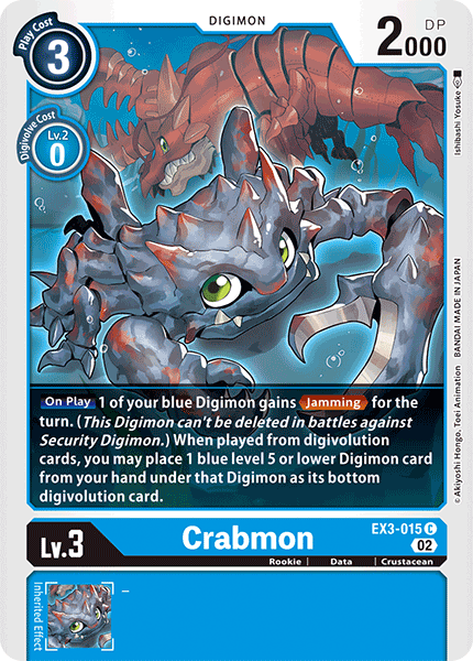 EX3-015 Crabmon Single