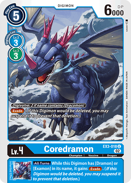 EX3-018 Coredramon Single