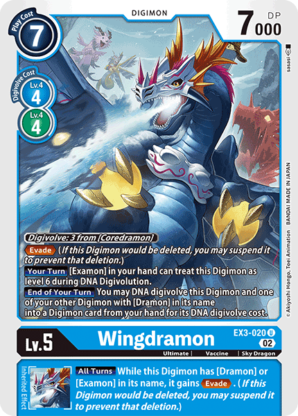 EX3-020 Wingdramon Single