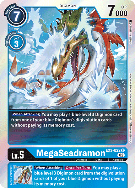 EX3-022 MegaSeadramon Single