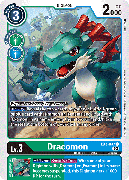 EX3-037 Dracomon Single