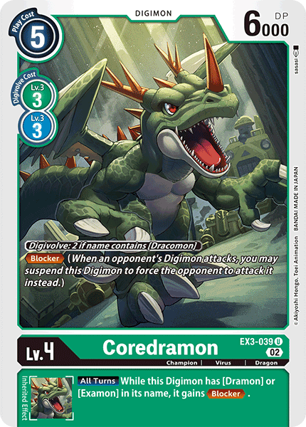 EX3-039 Coredramon Single