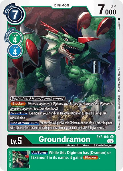 EX3-041 Groundramon Single