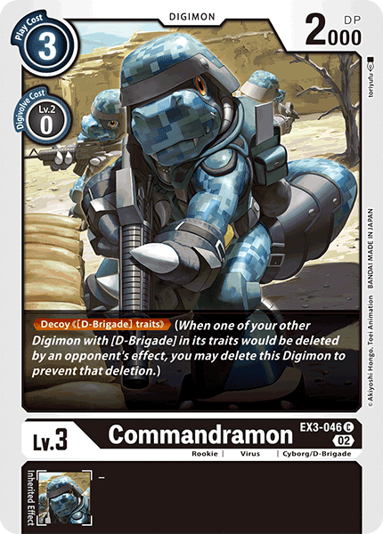 EX3-046 Commandramon Single