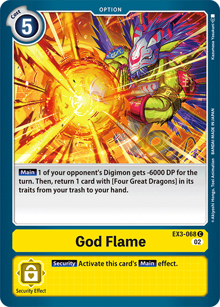 EX3-068 God Flame Single