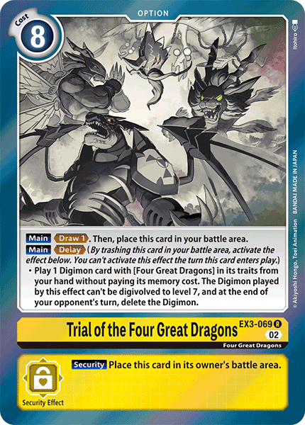 EX3-069 Trial of the Four Great Dragons Single